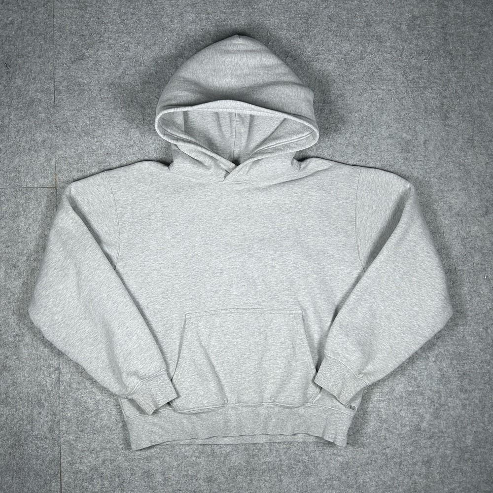 TNA Sweatfleece Cozy Fleece Perfect Fit Hoodie Womens Medium Heather Grey Pocket